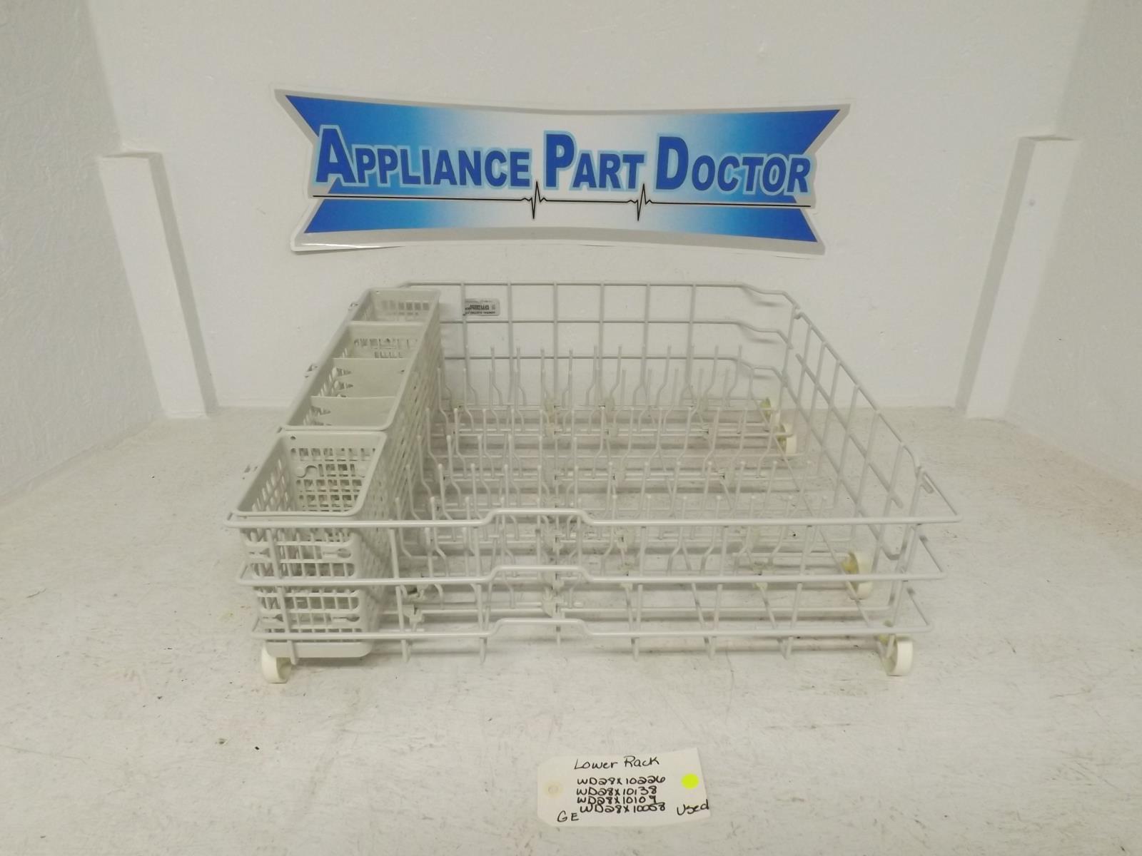 GE Dishwasher WD28X10226 WD28X10138 WD28X10109 WD28X10058 Lower Rack Used GE Dishwasher WD28X10226 WD28X10138 WD28X10109 WD28X10058 Lower Rack Used